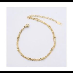 Anklet plated gold
